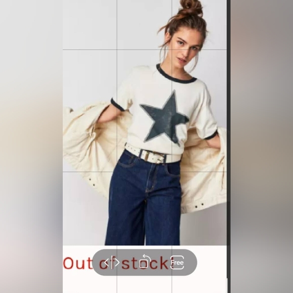 Daydreamer by Free people star tee size Large - Picture 9 of 9